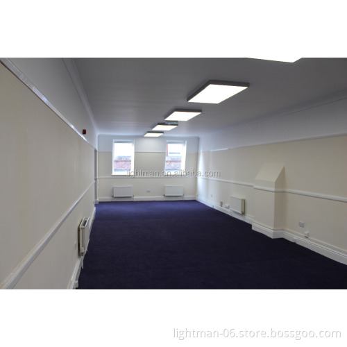 Aluminum Frame 60x60 600x600 Dimmable Square Edge-Lit Slim LED Ceiling Light